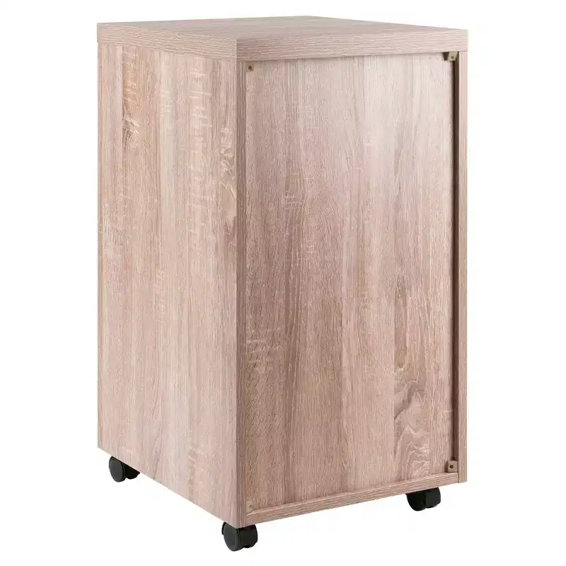 3pc Kenner Set Modular Desk with 2 Drawer & 3 Shelves Reclaimed Wood - Winsome