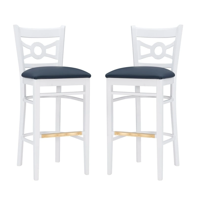 Talyn White Barstool (Set of 2)