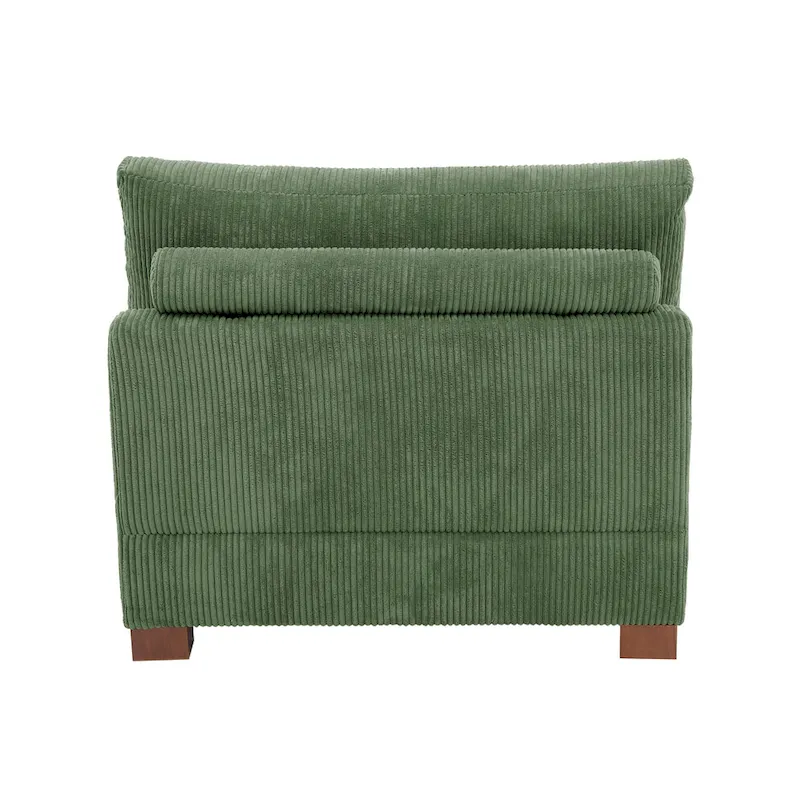 Modern Upholstered Armless Chair Accent Chair