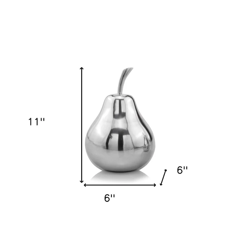 6  x 6  x 11  Buffed Polished Pear