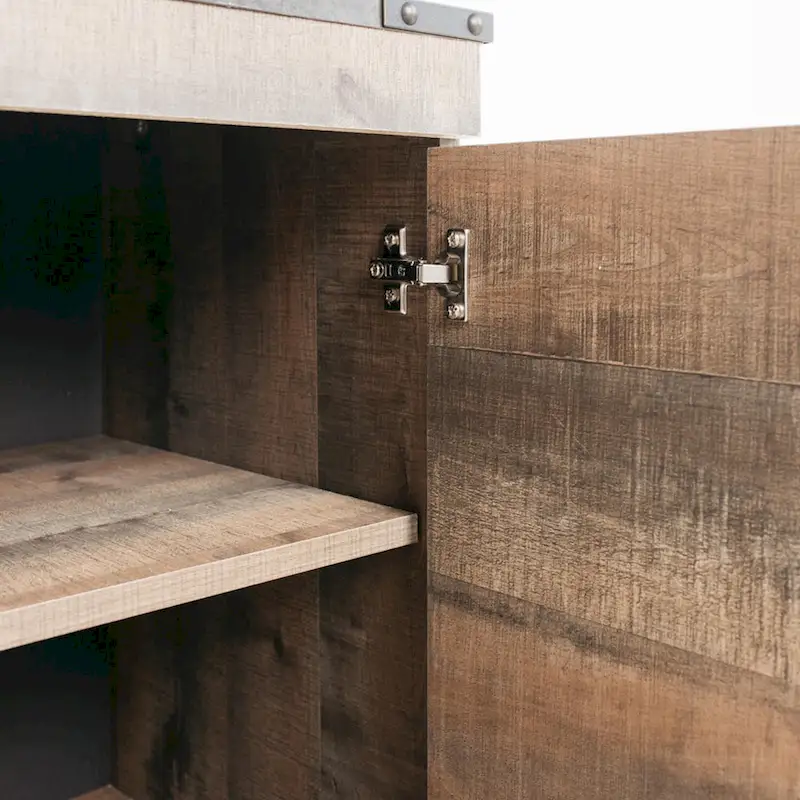 Trinell Casual Large TV Stand, Brown