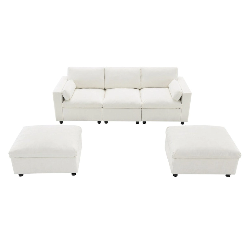 Merax 5 Seat U Shaped Sleeper Couch Set