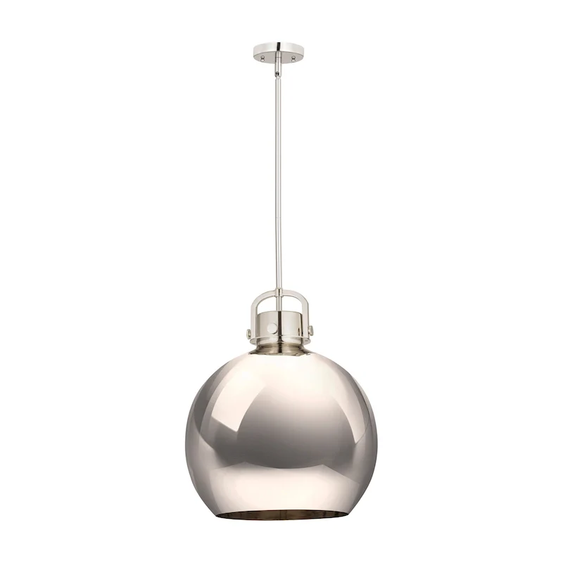 Innovations Lighting Newton Metal Sphere - 1 Light 16  Stem Hung Pendant