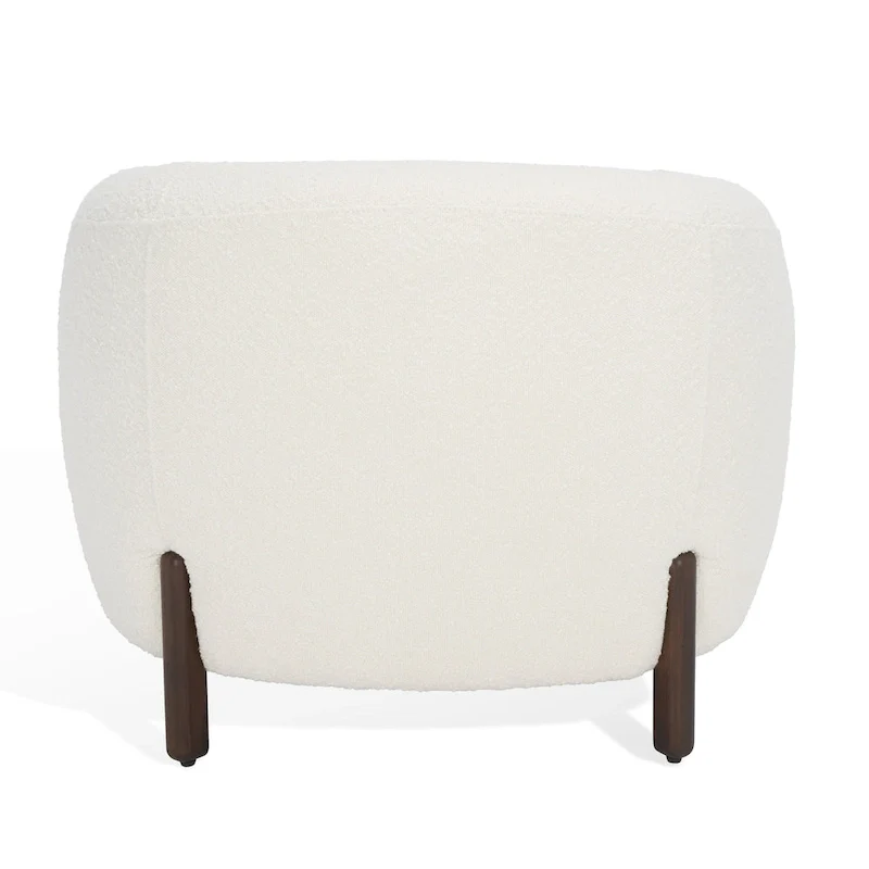 SAFAVIEH Couture Yauheniya Barrel Back Accent Chair - 38 In. W x 34 In. D x 28 In. H - 38Wx34Dx28H