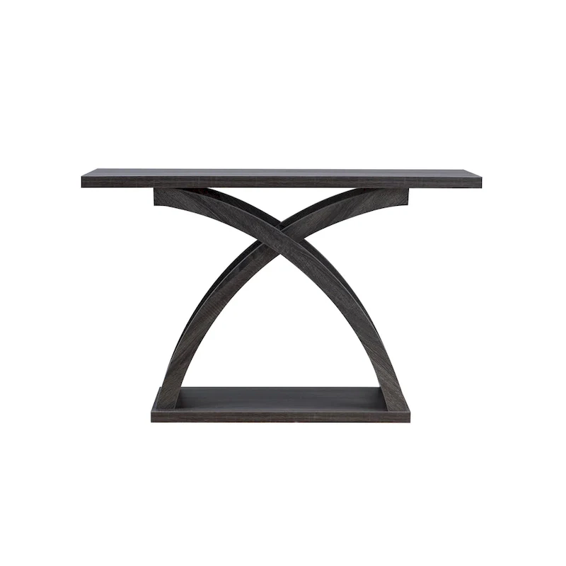 Transitional Distressed Grey 47-inch 1-Shelf Sofa Table