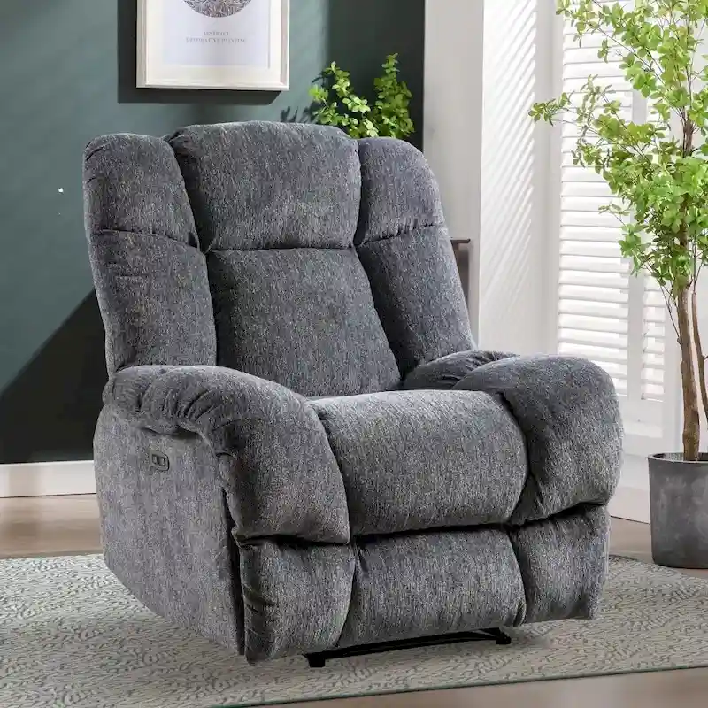 Chenille Power Standard Recliner Chair