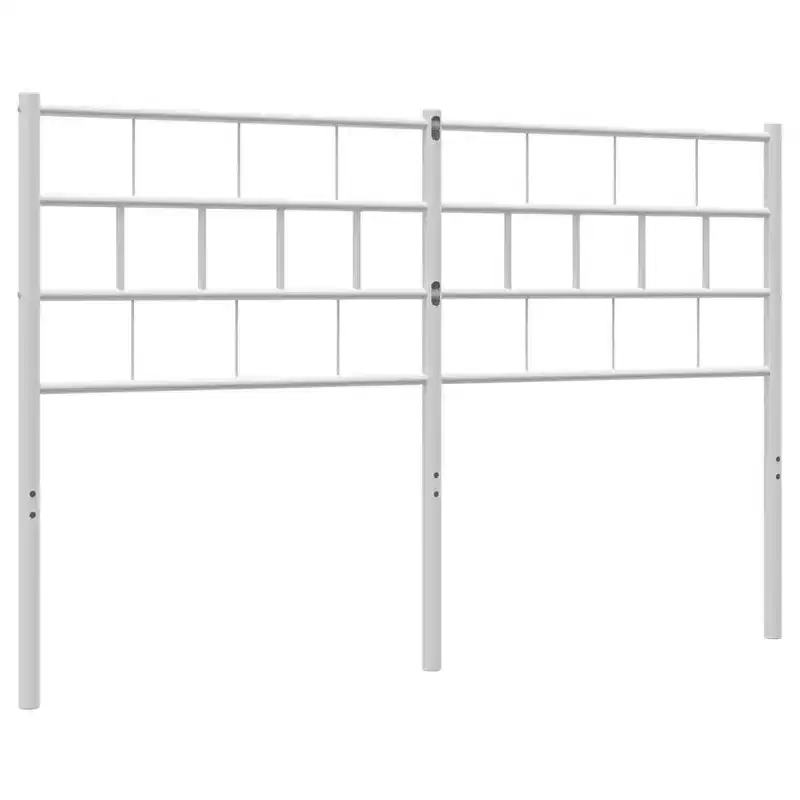 vidaXL Metal Headboard, Powder-Coated Steel, Headboard Only