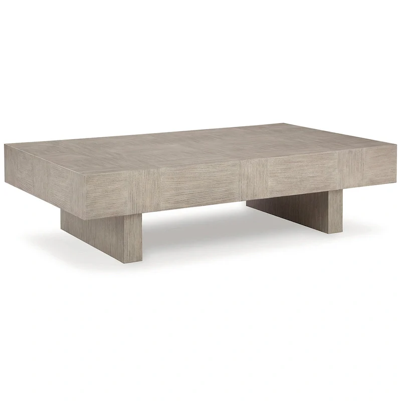 Jorlaina Light Grayish Brown Coffee Table - 60W x 35D x 16H