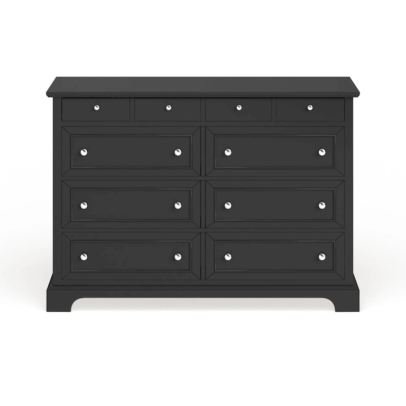 Bedford Black Wood Dresser and Optional Matching Mirror by Home Styles