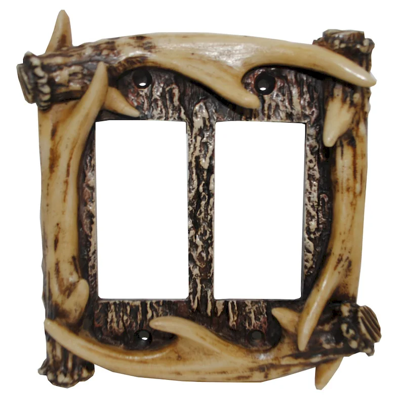 Paseo Road by HiEnd Accents Antler Wall Plate