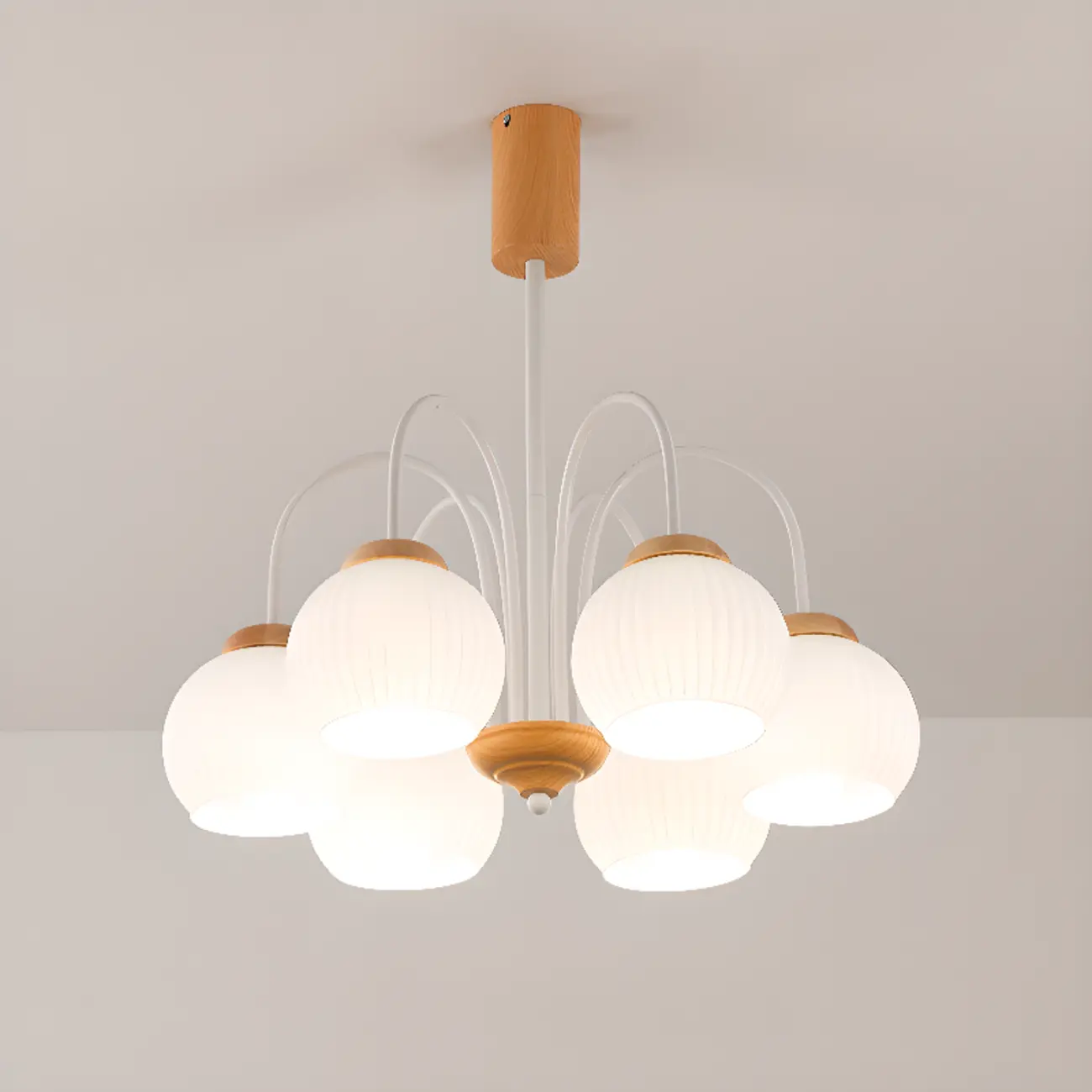 Modern Elegant Globe Pendant Chandelier with Flexible Length