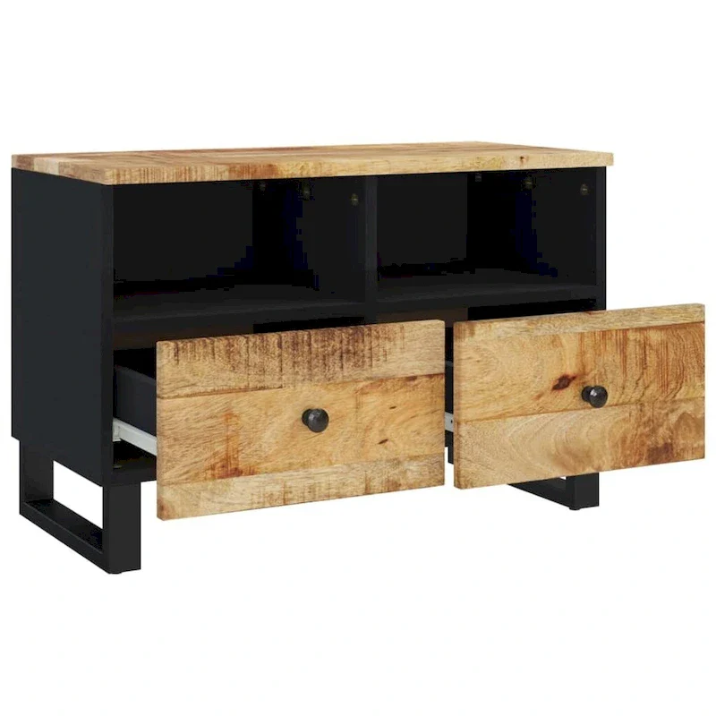 TV Stand 27.6x13x18.1 Solid Wood Mango