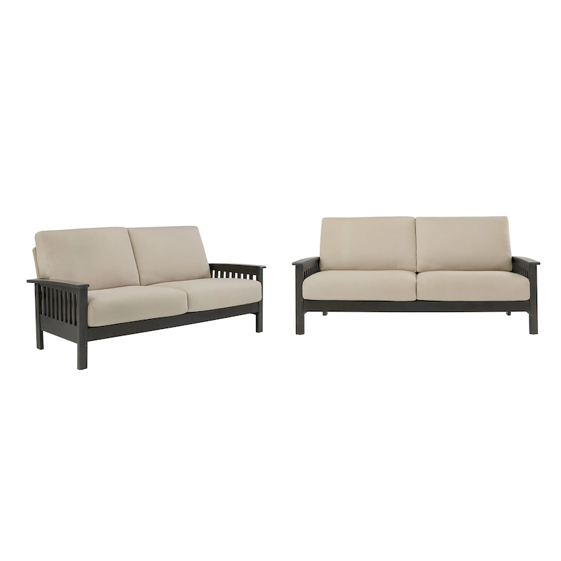 Sigulda Mission-Style Wood Sofa