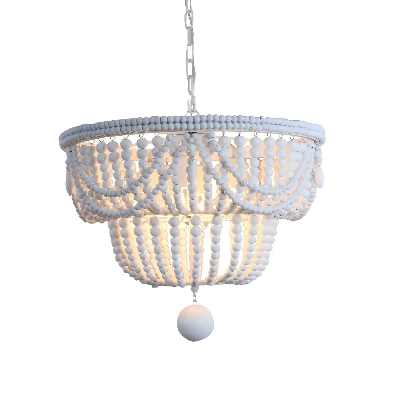 Bohemian Blue 4-Light Adjustable Hanging Chandelier