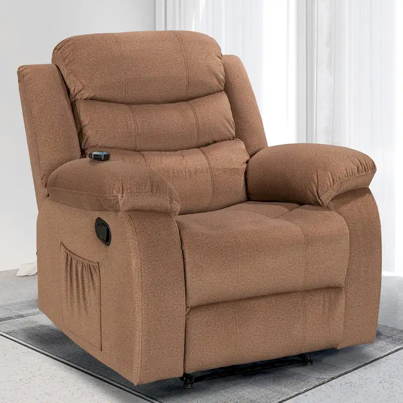 Soft Recliner Chair with Massage and Heat Function