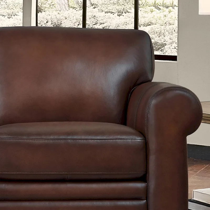 Top Grain Leather Sofa and Accent Chair