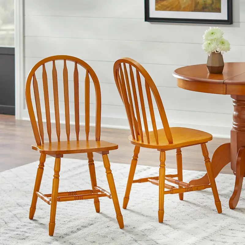Simple Living Carolina 7-piece Farmhouse Solid Wood Dining Set with Leaf