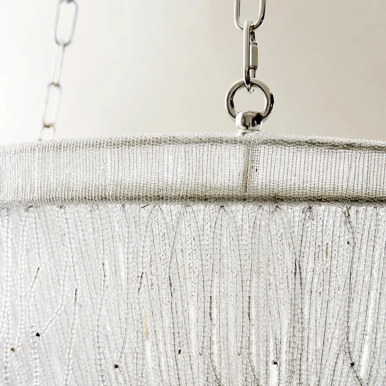 Luxury Elegant Clear Glass Beaded Chandelier