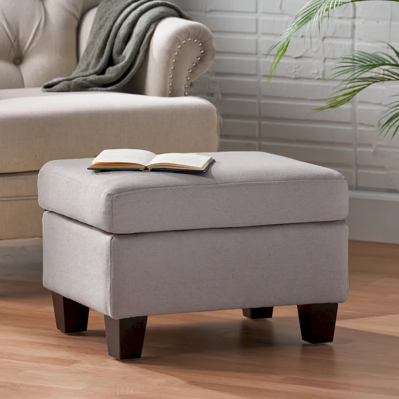 Rosella Fabric Ottoman by Christopher Knight Home