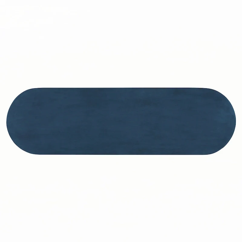 Farmhouse Rattan Console Table Entryway Table,Navy