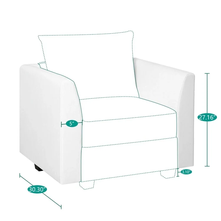 Modern DIY Convertible Modular Sectional Ultimate Sofa Collection - Optional Ottoman Middle and Armrest Modules