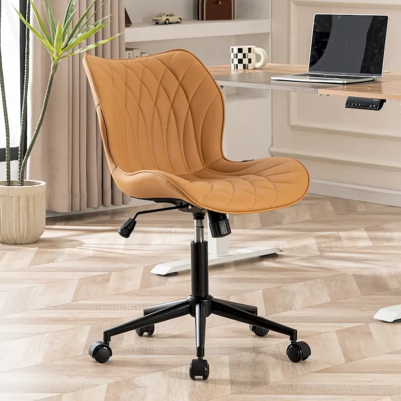 Swivel Armless Desk Chair Office Chairs Makeup Vanity Chair