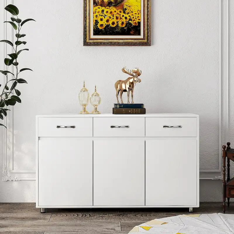 Modern Sidrboard, Side Table with Drawer and Doors