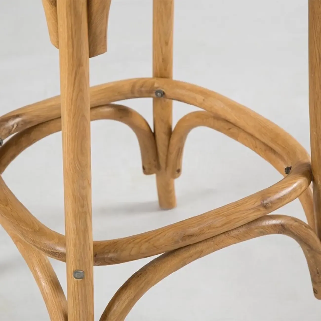 Rustic Farmhouse Wooden Square Rattan Cross Back Bar Stools