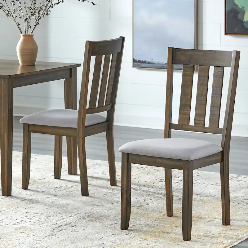 Olin Dining Chairs Set of 2, Modern Wood Side Chairs for Kitchen or Dining Room