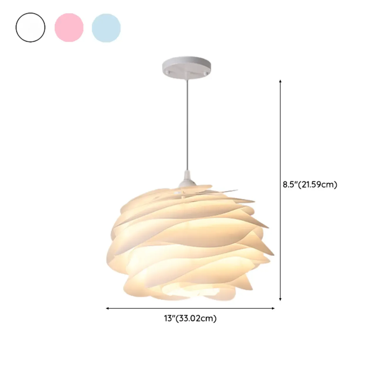 Modern Bedroom LED Pendant light with Adjustable Length