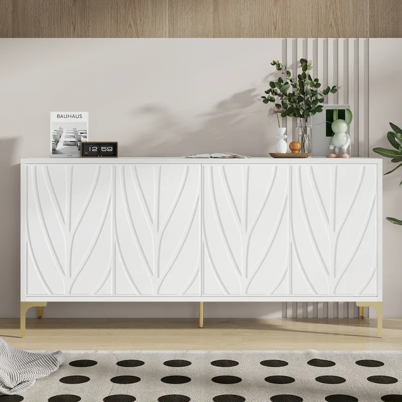 60-Inch 4-Door Sideboard Buffet Cabinet