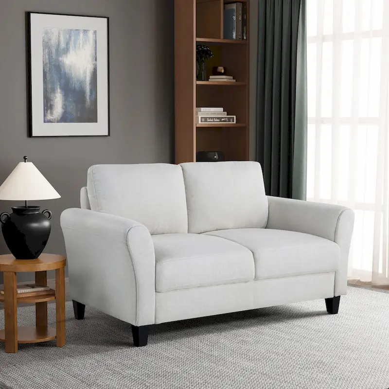 iLounge Waverly Microfiber Loveseat
