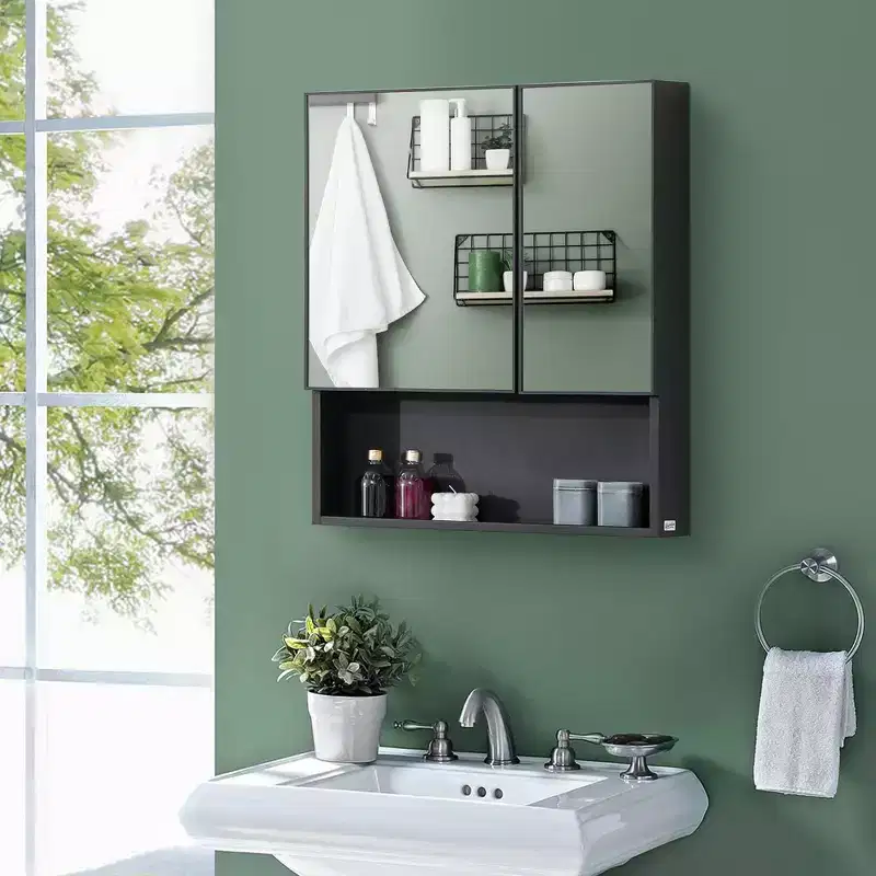 Wall-Mounted Medicine Cabinet with Mirror