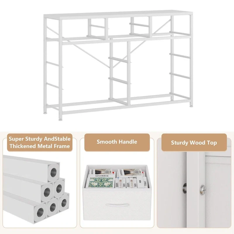 10 Drawer Dresser TV Stand - 55 inches