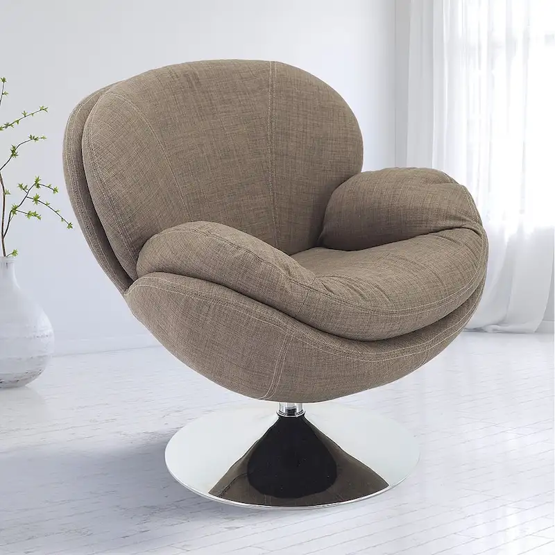 Relax-R Strand Leisure Accent Chair in Khaki Fabric