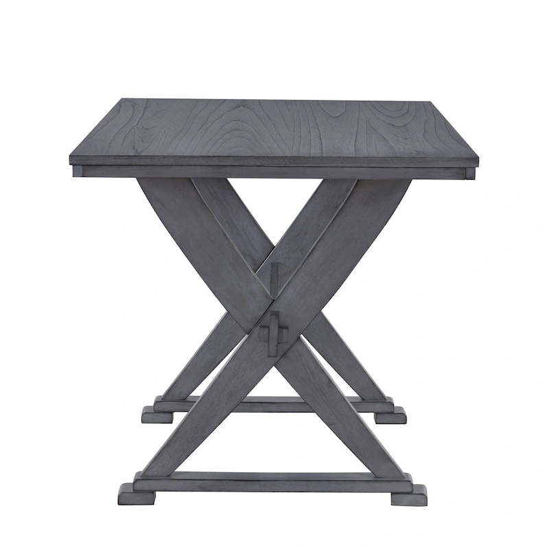 Mid-Century Wood 5-Piece Dining Table Set