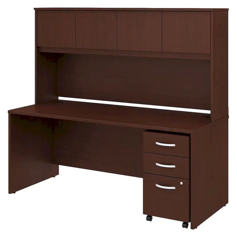 Studio C 72W Desk with Hutch and Drawers by Bush Business Furniture