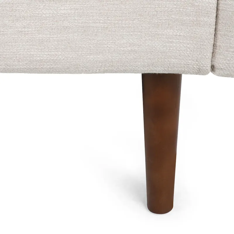 Modern 76.5  3-Seater Sofa with Birchwood Legs and Pillows