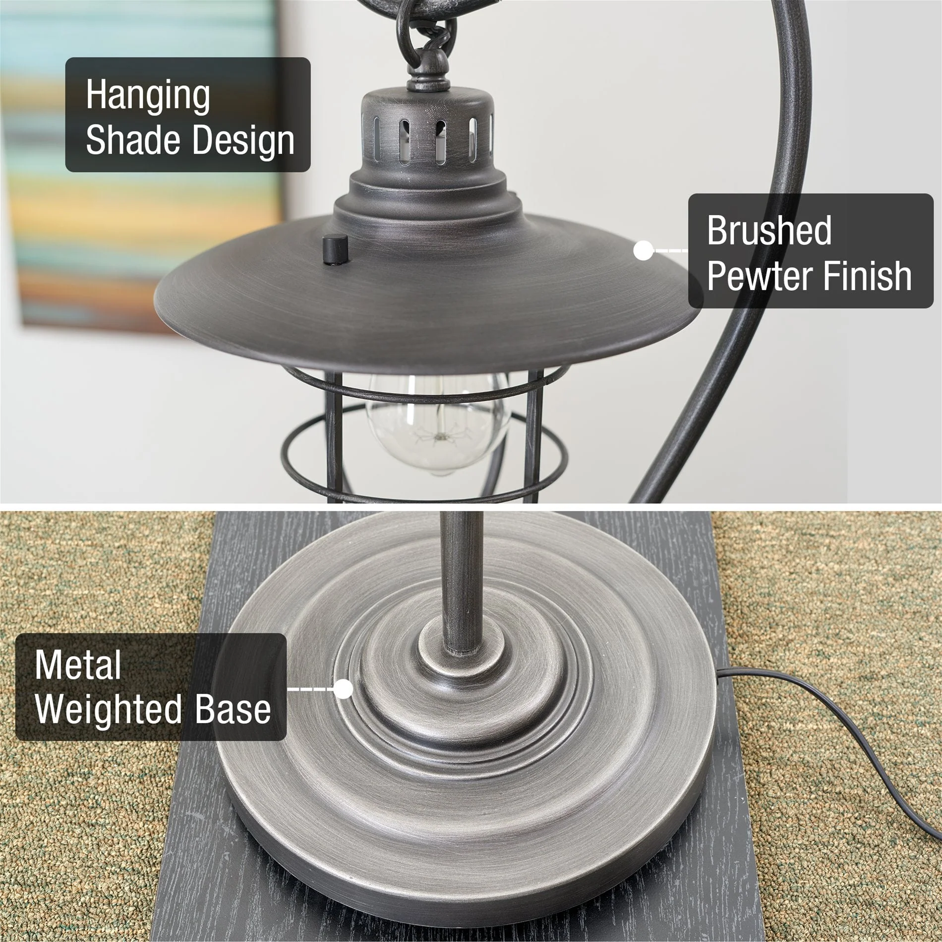 Lantern 58 Industrial Nautical 6W Floor Lamp