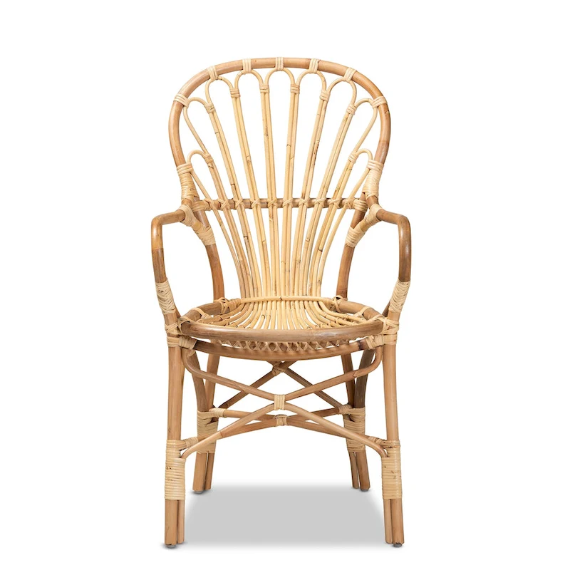 Sheraton Modern Natural Finished Rattan Dining Chair