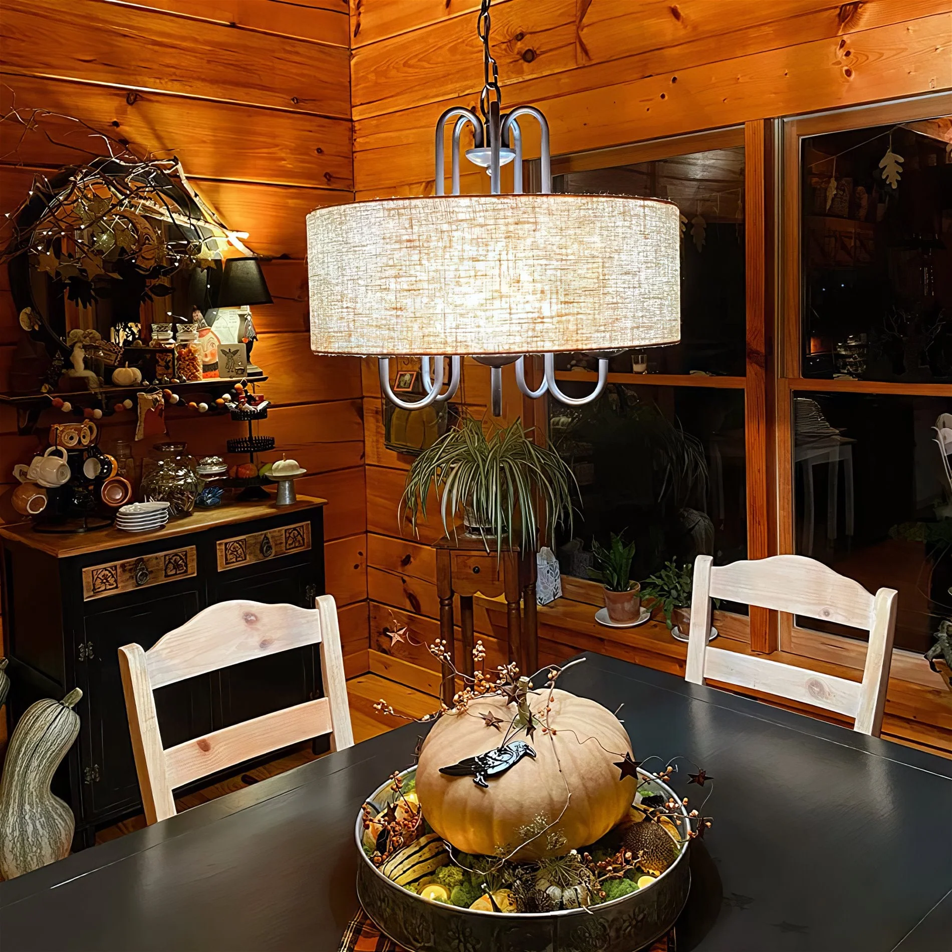 Gwenyth 20 5-Light Modern Drum Chandelier