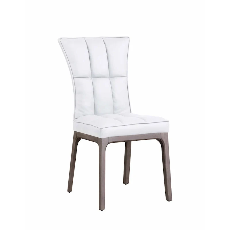 Somette Modern Tufted Side Chair with Solid Wood Frame, Set of 2