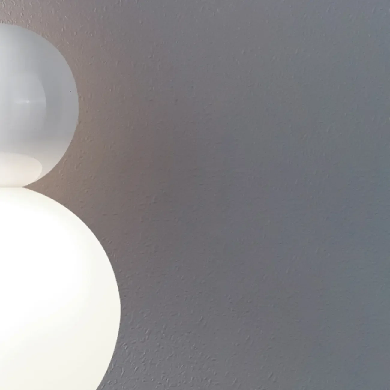 Modern White Metal Plastic Globe Pendant Light