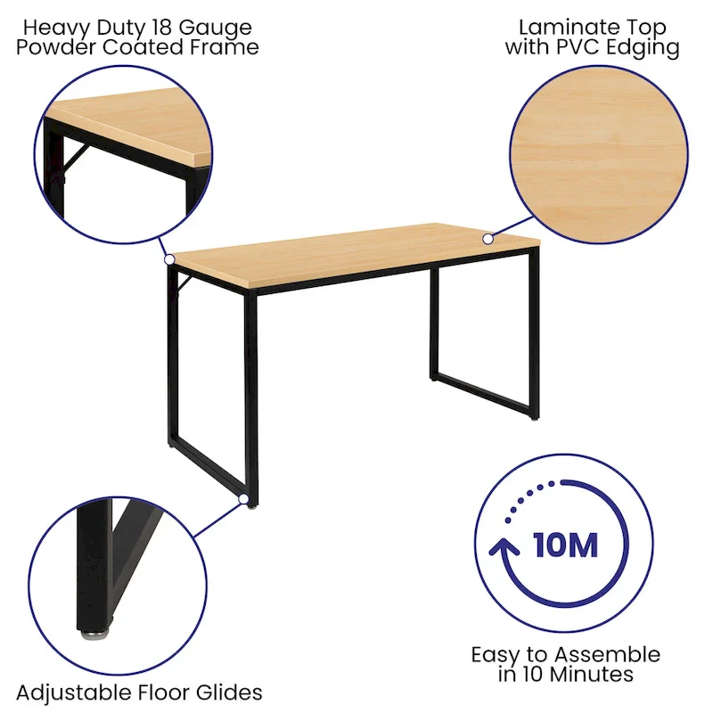 Commercial Grade Industrial Style Office Desk - 47 Length
