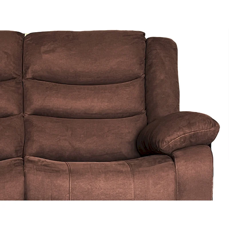 93 Width Polyester/Suede 5-Piece Manual Reclining Sectional Sofa