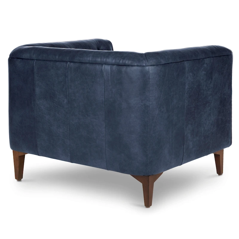 Poly & Bark Essex Lounge Chair - Full Grain Genuine Italian Leather