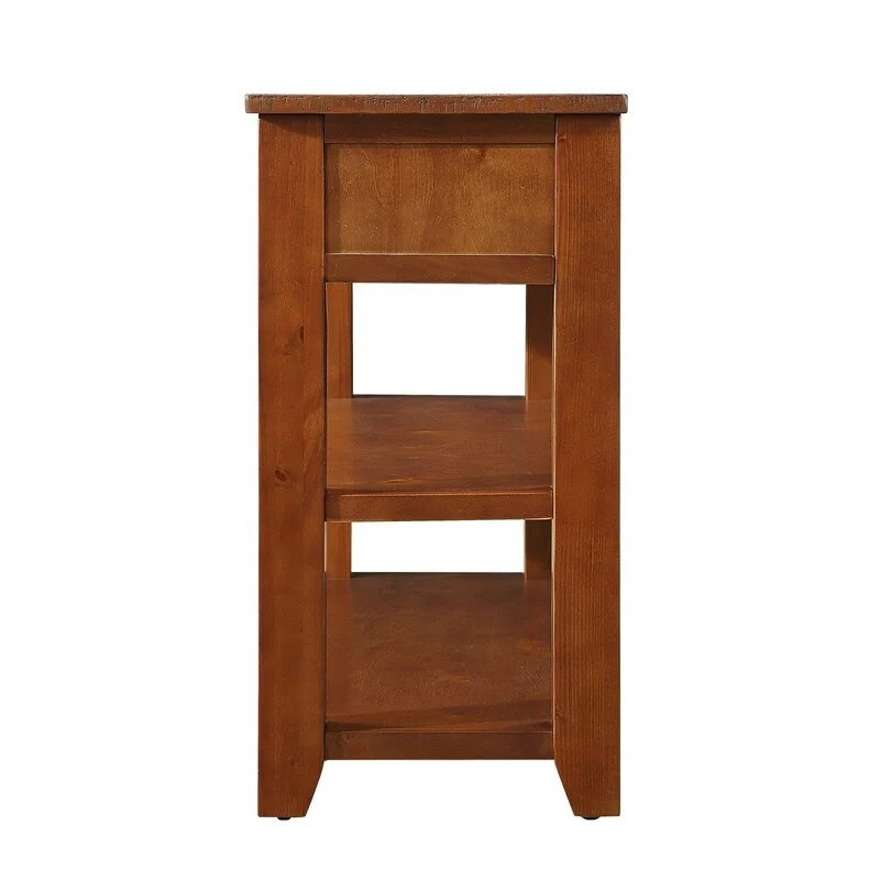 Console Table with 3 Drawers and 2 Open Shelves