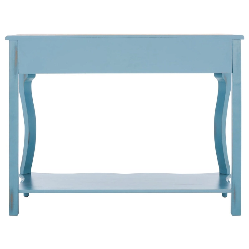 SAFAVIEH Otelia Dark Brown Wood Console Table. - 43Wx15Dx32H