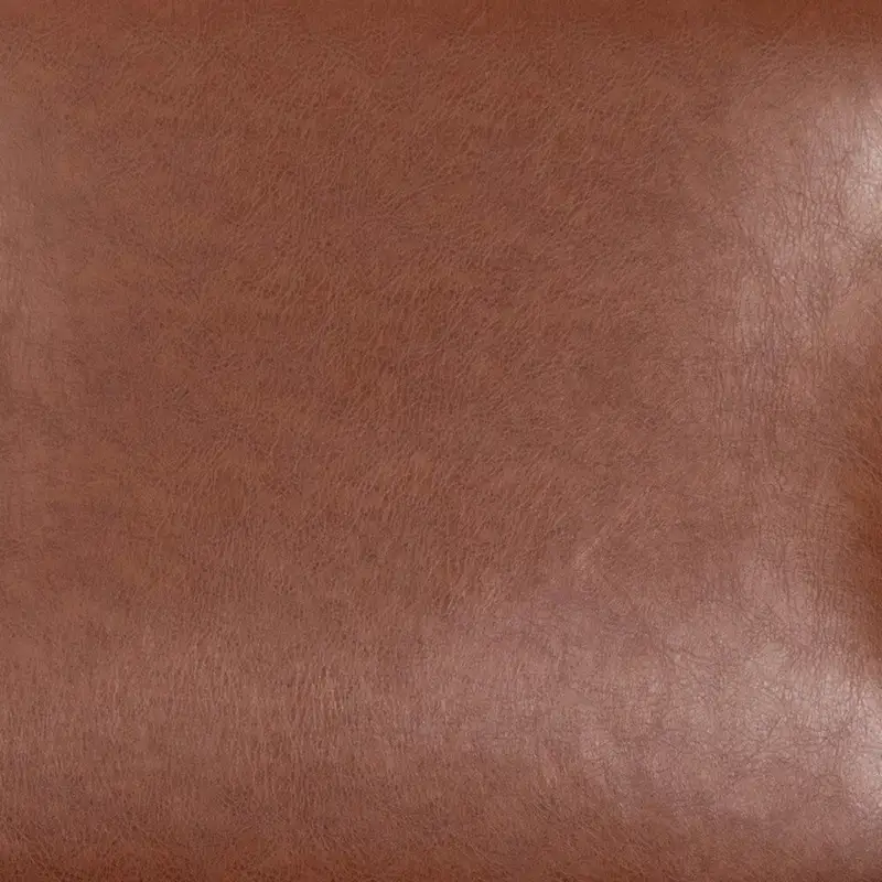 Mid-Century  Armchair with Wooden Frame and Faux Leather Cushions