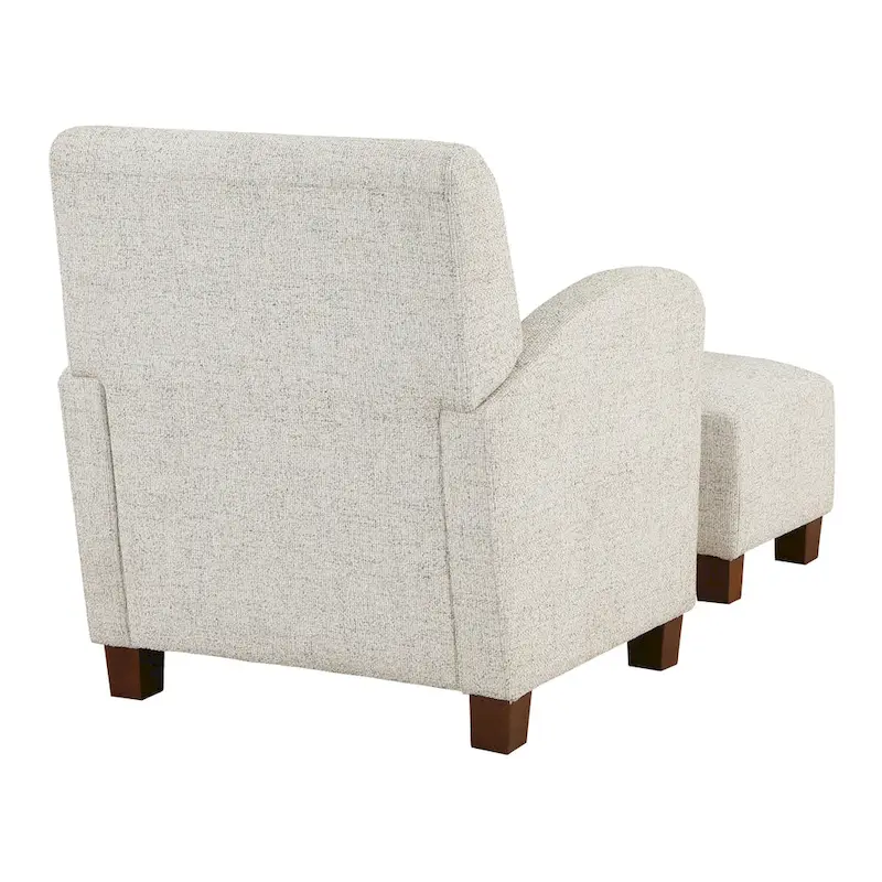 Aiden Chair & Ottoman with Espresso Legs